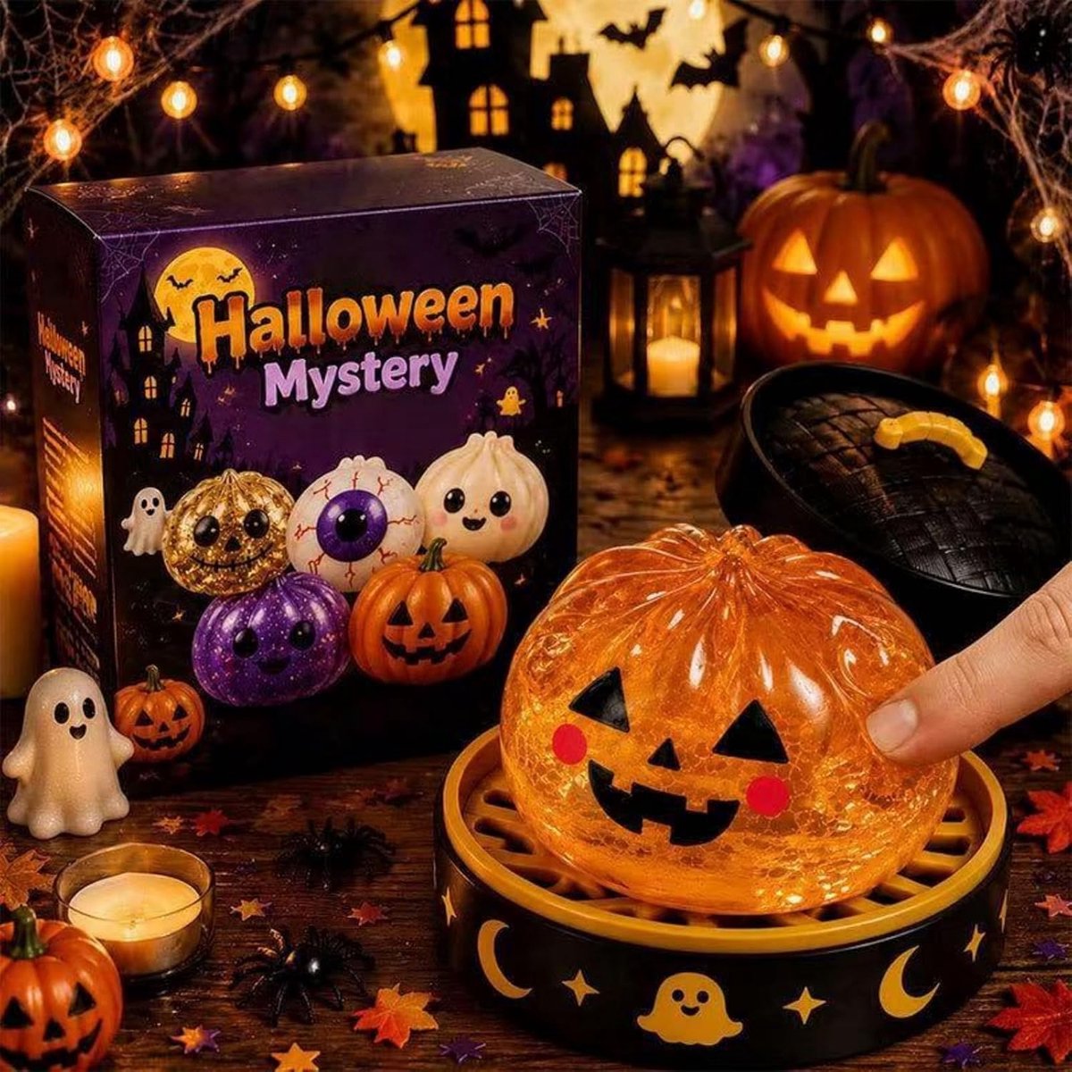 Fidget toys - Stressbal -Squishy - Squishies - Halloween speelgoed -Halloween Stressbal Blind Box - Halloween Speelgoed - Squishy Knijpbal Mystery Box - Zachte Sensorische Fidget Toy voor Kinderen en Volwassenen