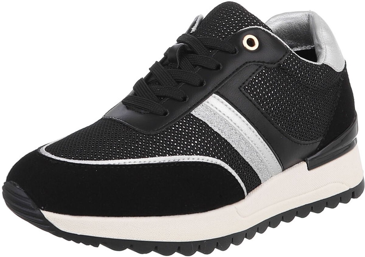 Sneaker - Vetersluiting en profielzool - Dames Mt:37