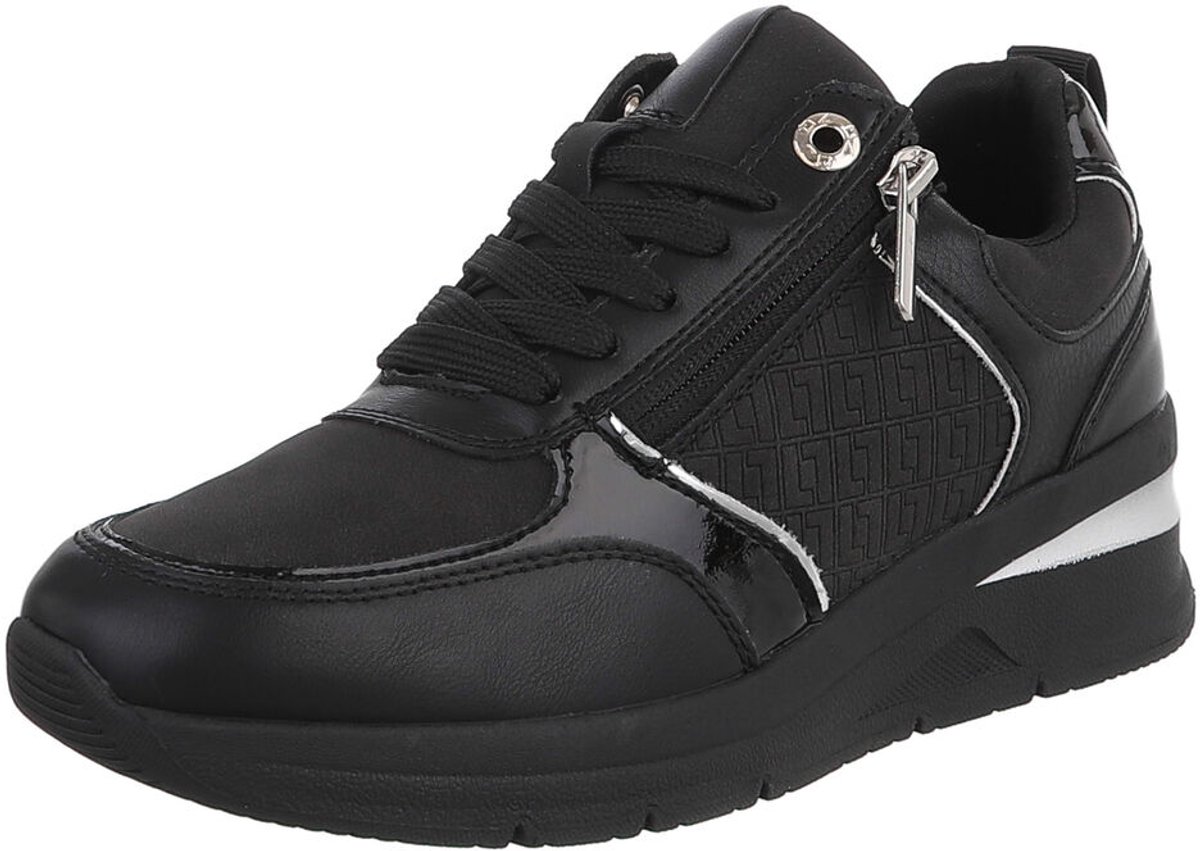 Sneaker - Vetersluiting en rits - Dames Mt:39