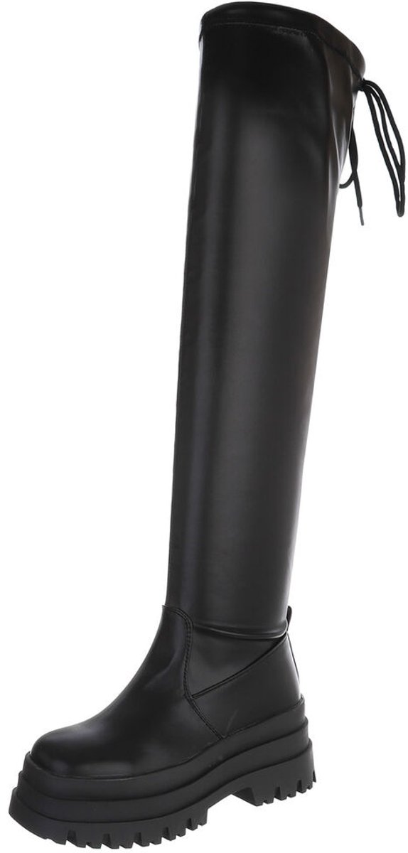 Overknee laarzen - profielzool - dames Mt:37