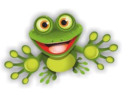 SnelShoppen - Frog Frog Car Sticker 15.5 x 9 cm - High Quality Auto Tuning Sticker - OEM & JDM Auto Stickers - Grappige Stickers voor Auto - Sticker B