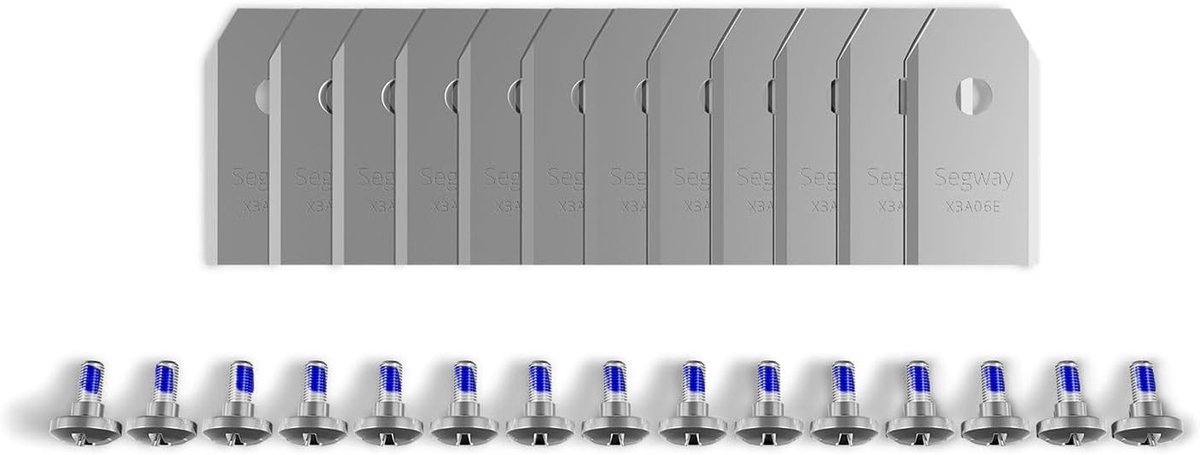 SnelShoppen - 12 Vervangende Snijbladen voor Robotmaaier, Sterke Blades voor Terranox, X4, X3, H2, i2 LiDAR, i2 AWD, i1, H1, Tuinaccessoires, Krachtig