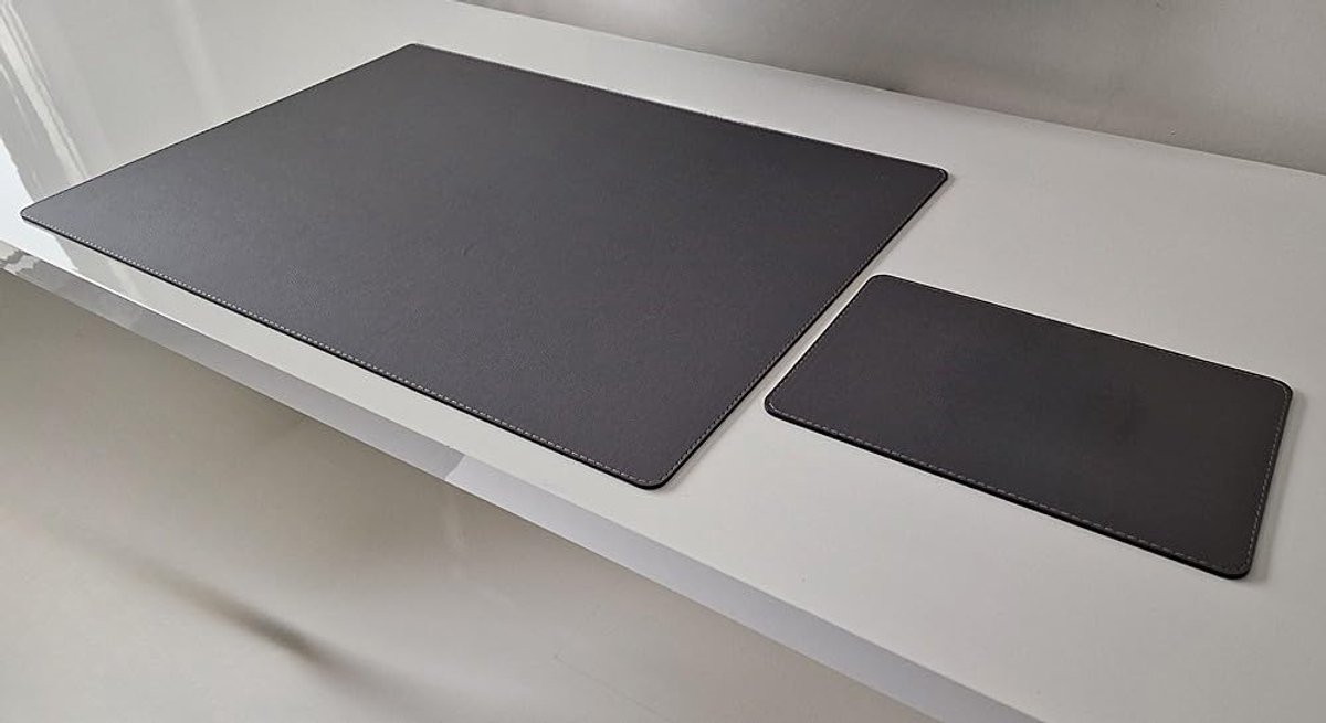 SnelShoppen - Desk Pad met Muismat Sanftlux Leer - 70x50 cm - 12 Kleuren - Perfect voor Thuiswerk, Kantoor, Gaming - Hoogwaardig en Duurzaam