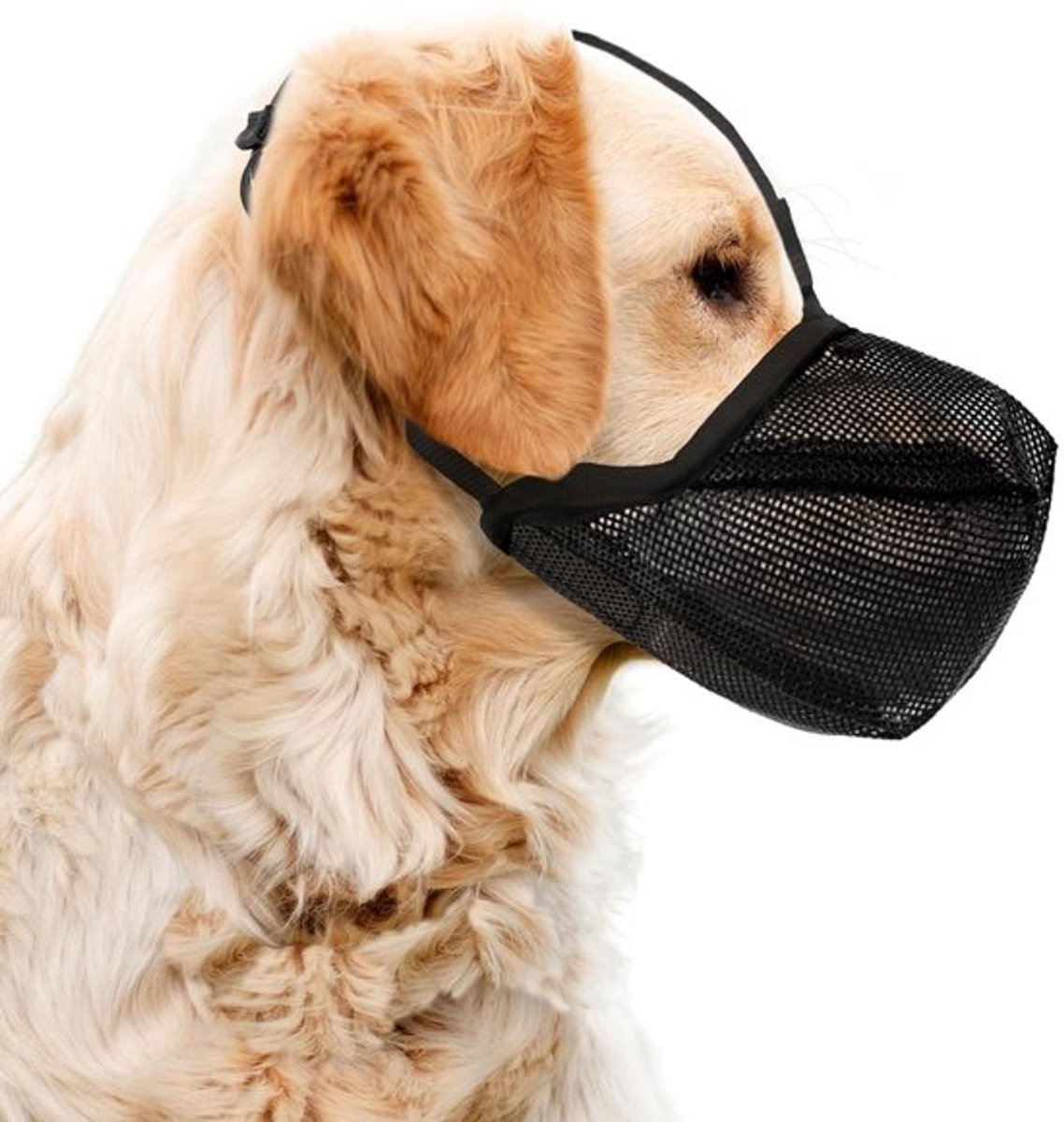 Verstelbare Muilkorf voor Honden - Ademend Mesh Materiaal (Maat XL)