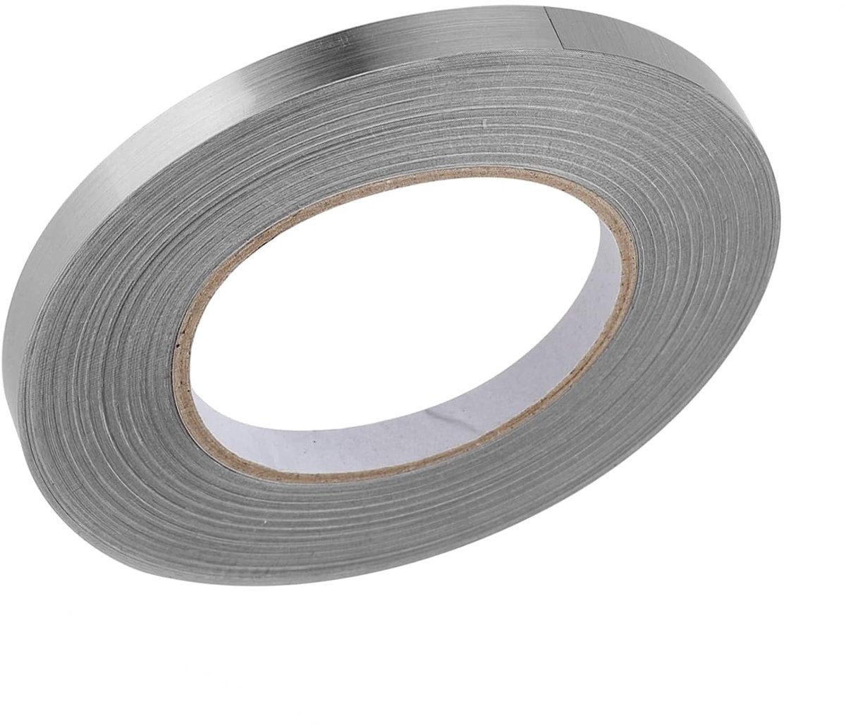 SnelShoppen - 50m Zelfklevende Veneer Rand Tape - 1cm Breed, Zilver - Voor Wand- en Vloerdecoratie in Woonkamer, Slaapkamer, Badkamer, Keuken
