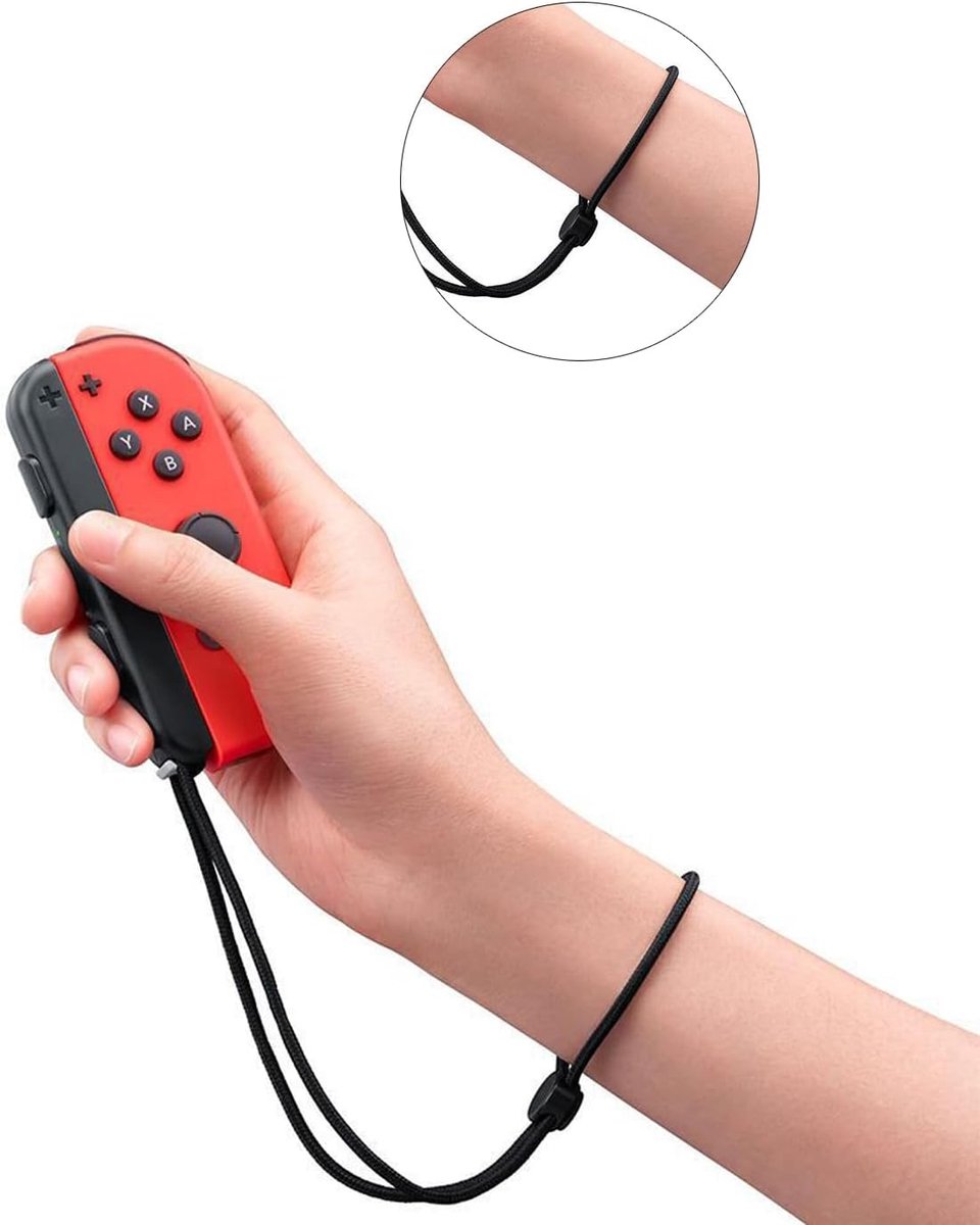 SnelShoppen - Verstelbare Polsbanden voor Switch - Duurzame Controller Armbanden - Zwart - 1 Paar - Huidvriendelijk en Comfortabel - Game Accessoire v