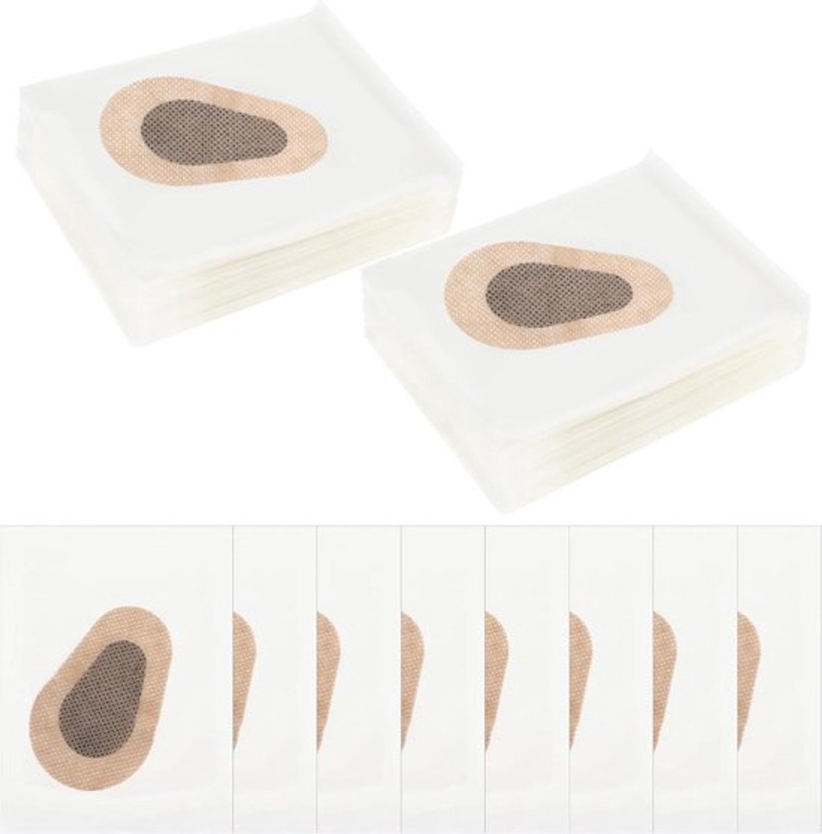 Wegwerp ooglapjes voor amblyopie, 40 stuks, kinderen en volwassenen,beige
