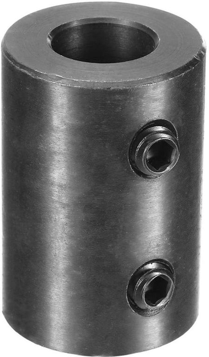 Zwarte oxide gecoate stalen stijve koppeling voor motor - 1/2 inch boring, 1 inch OD, 1-1/2 inch lengte