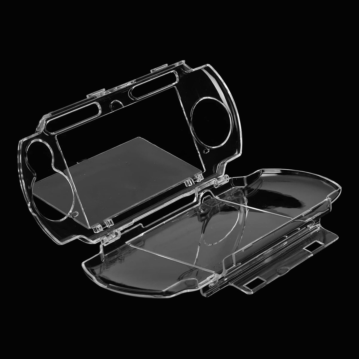 SnelShoppen - Transparante Crystal Beschermhoes voor PSP2000 en PSP3000 - Hard Beschermingscase met Filmsteun - Perfecte Bescherming voor Game Console