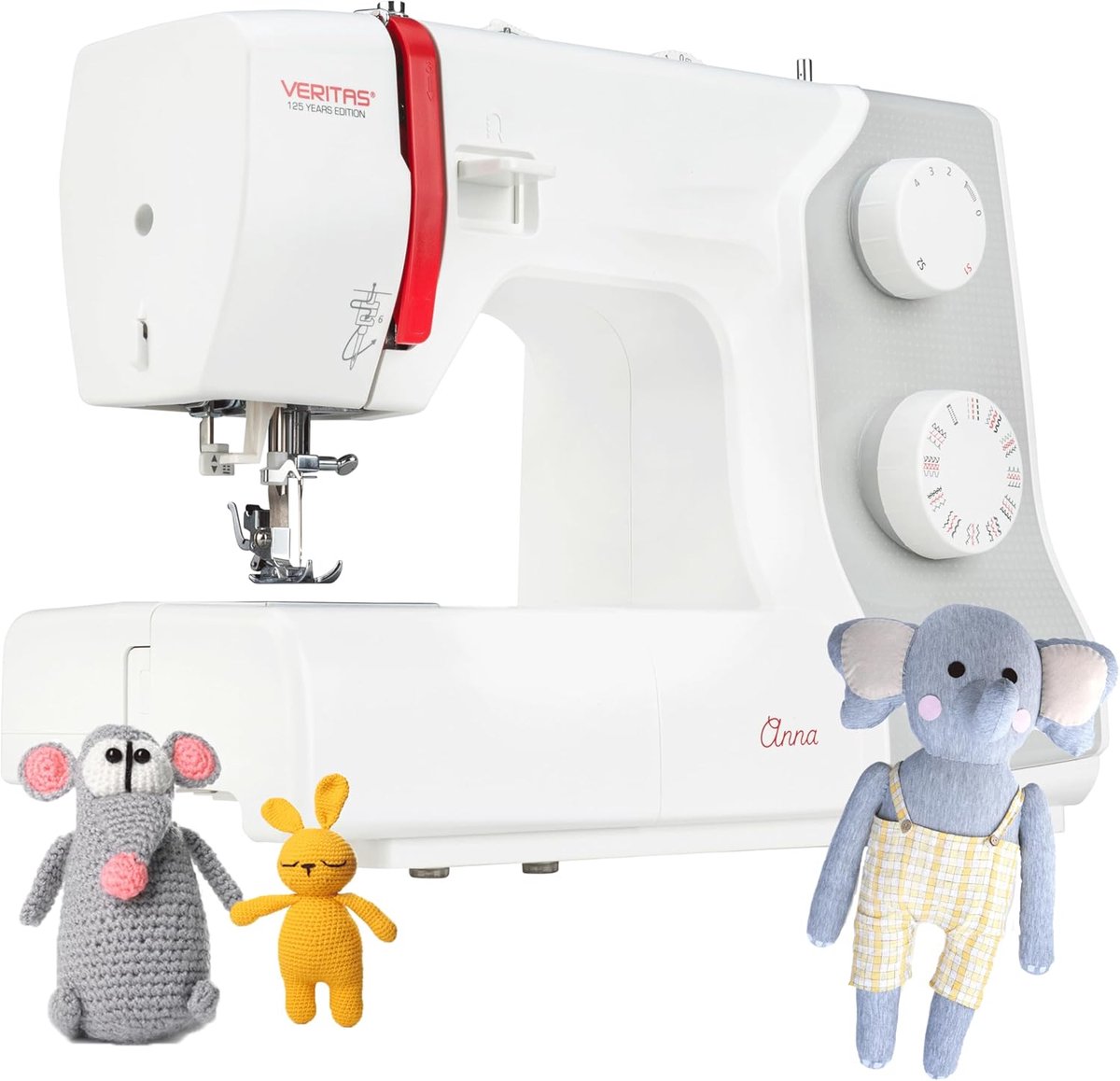 SnelShoppen - Naaimachine met 32 Stikprogramma's | Draadgeleider | Verstelbare Steeklengte & Breedte | Automatische Draadspanning & Draadsnijder | LED