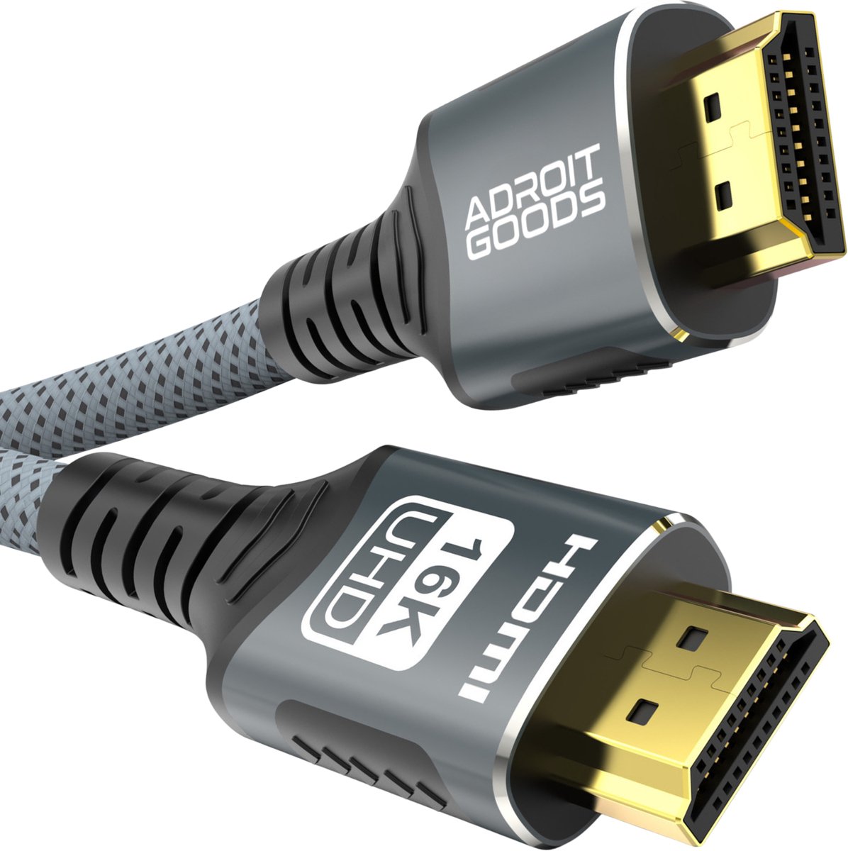 AdroitGoods HDMI 2.2 16K Ultra HD Kabel High Speed 96Gbps HDR Gaming Kabel voor TV Monitor Beamer PS5 Xbox Laptop PC - 3 m