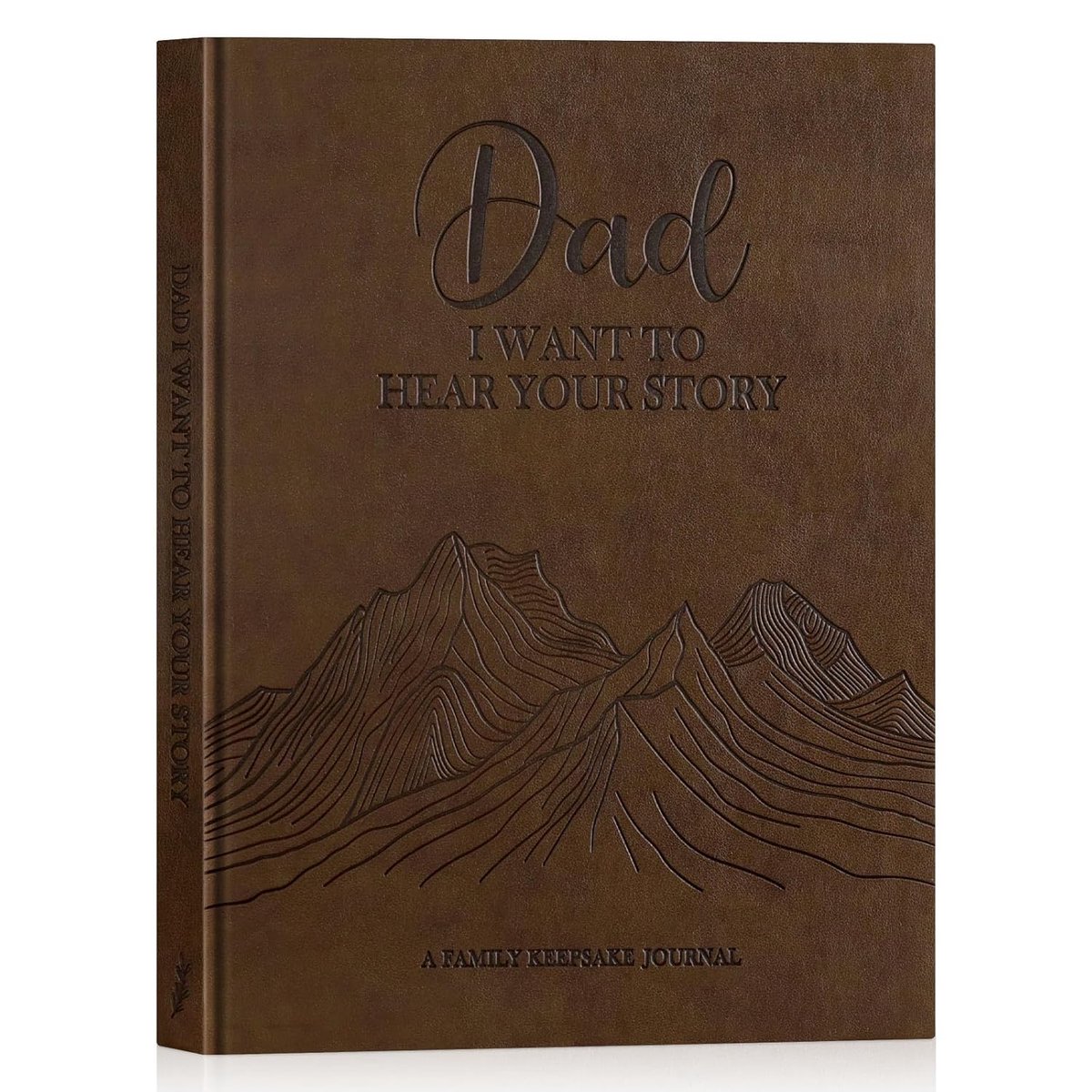 SnelShoppen - Dad Life Story Journal - Leerboek voor Vaderlijke Herinneringen - 300+ aanwijzingen - Leerboek in leerlook - Perfect Cadeau voor Vaderda