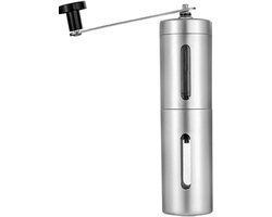 Handmatige Koffiemolen - Bonenmolen Kruidenmolen - Koffie Malen - Verstelbare Maalgraad - 55x19cm - Zilver