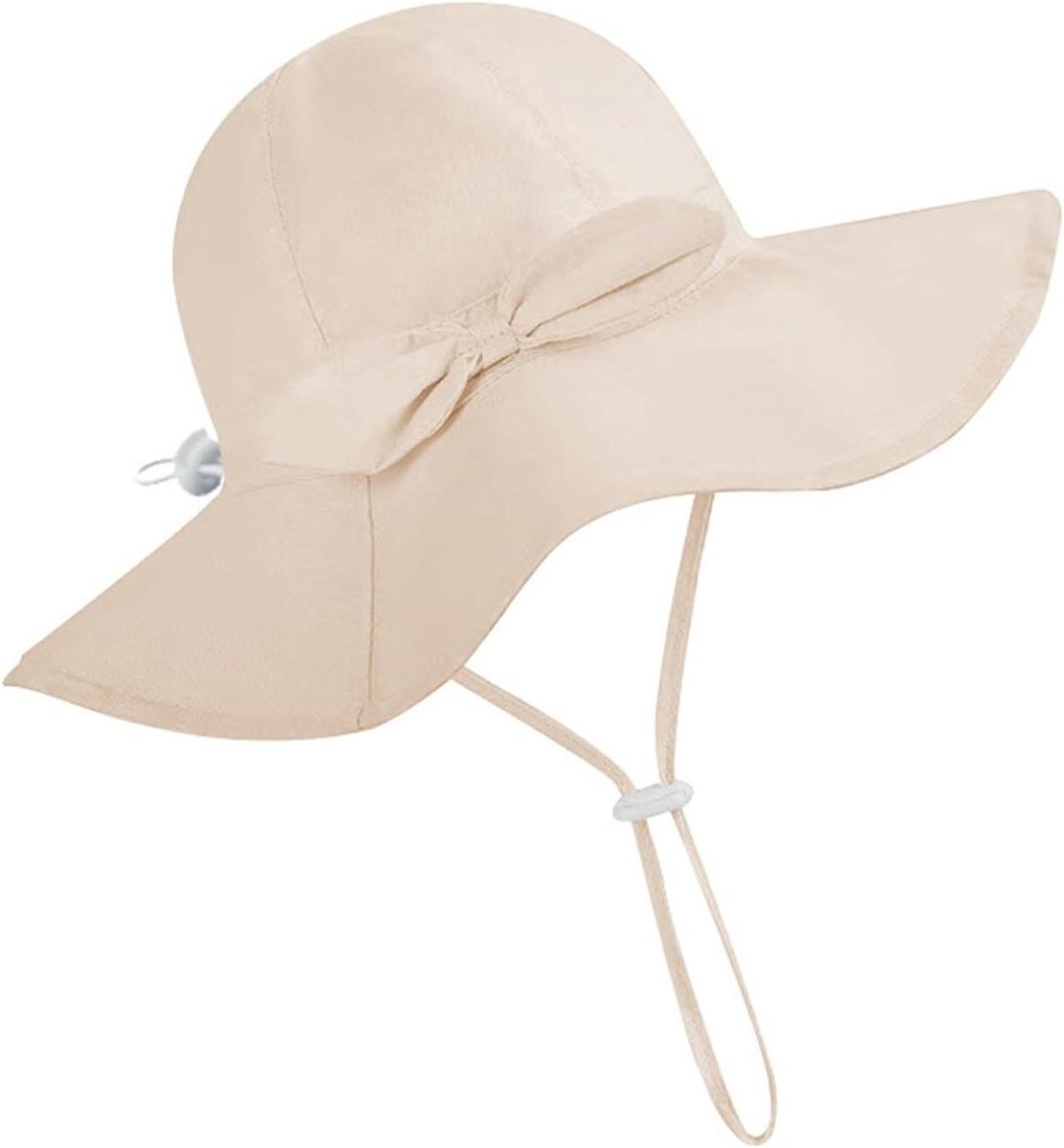 Baby Zonnehoed - Kinderen Zomerhoed - Strand Bescherming - Verstelbare Rand - One Size - Zwart