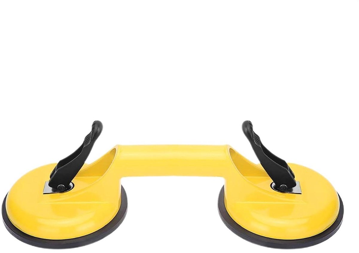 Tegel Zuignap - Vacuum Heffer Ruitzuignap - Zwaar Glas Verplaatsen - Hoge Draagcapaciteit - 11.9 cm - Zwart
