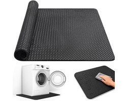 Anti vibratie mat wasmachine 60x60 cm dubbelzijdig antislip waterdichte onderlegmat voor wasmachine en droger