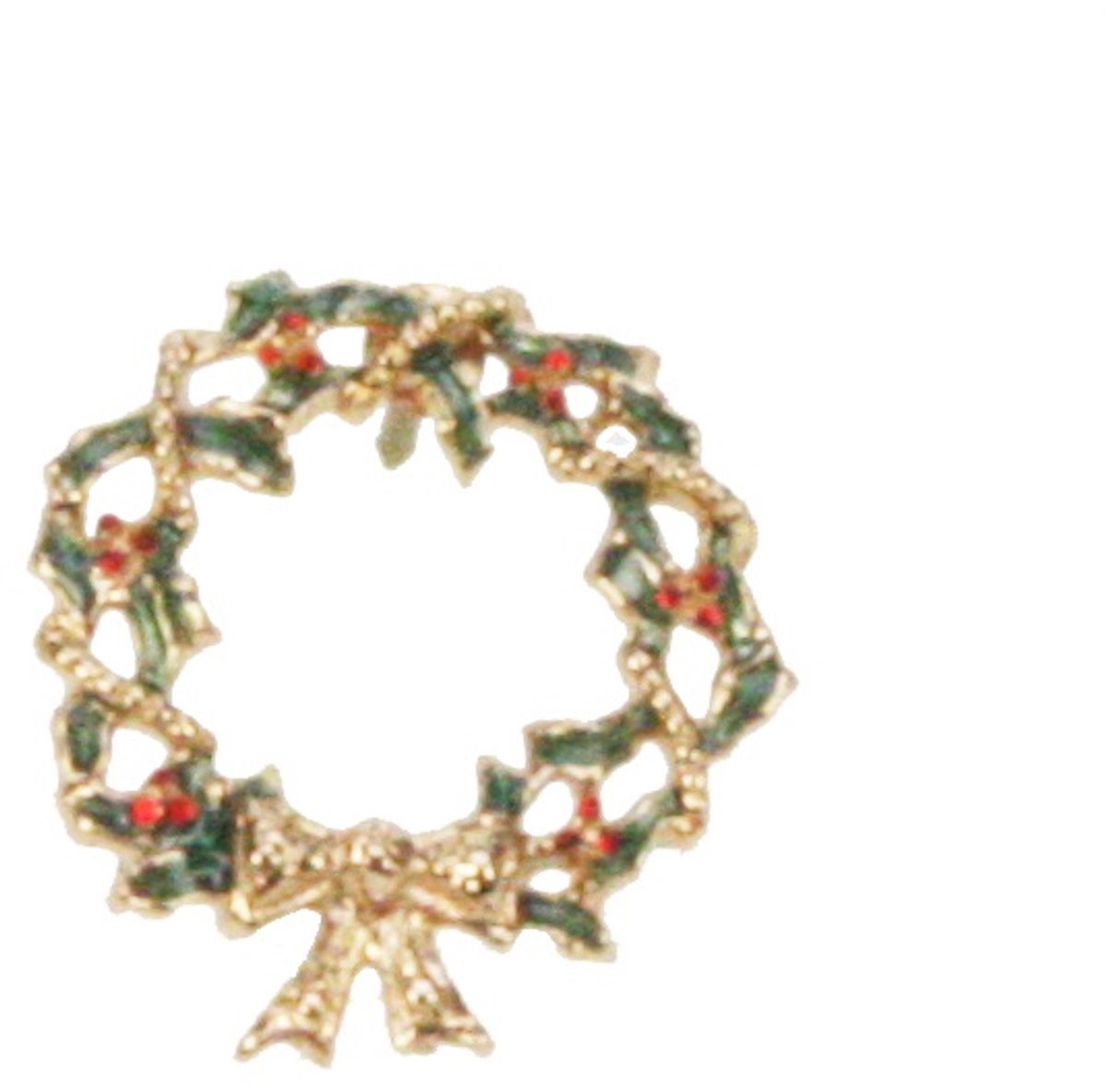 Pin Kerstkrans cirkel 2x1,3x2,5cm