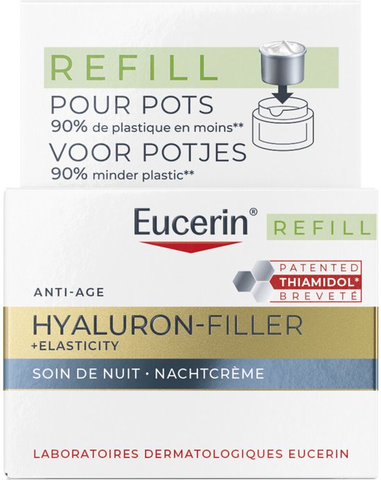 Eucerin Hyaluron-Filler + Elasticity Nachtcrème Navulling 50 Crème
