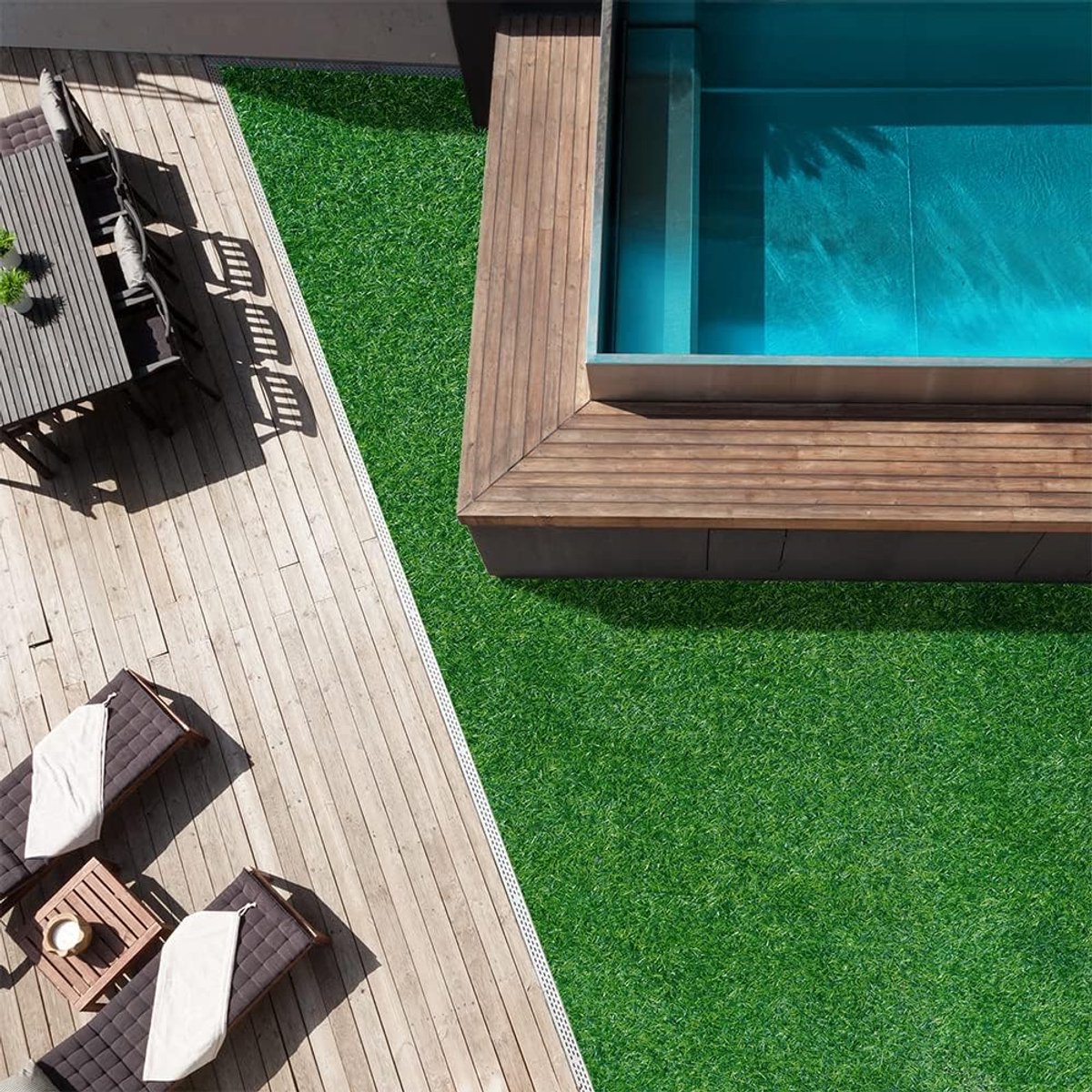 SnelShoppen - Kunstgras Roll 2 x 6 m voor Tuin, Terras, Balkon - Luxe Zacht Groene Kunstgrassen met 40 mm Dikte - Weerbestendig en UV-Bestendig