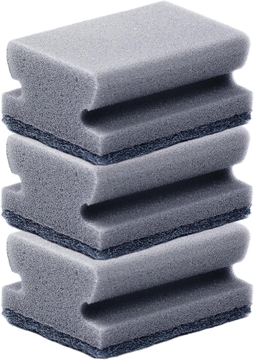 Keukensponzen - Afwasborstels Schuursponsjes - Schoonmaken van Keuken - Krasvrij Schoonmaken - 3 stuks - Meerdere kleuren