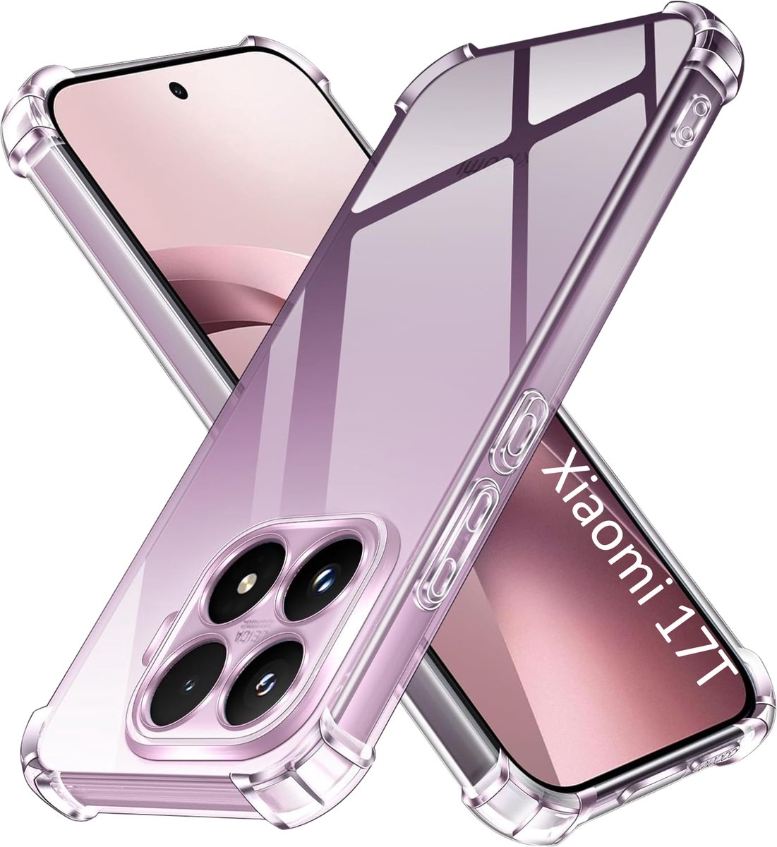 Hoesje geschikt voor Xiaomi 17T Pro backcover Shockproof siliconen Transparant