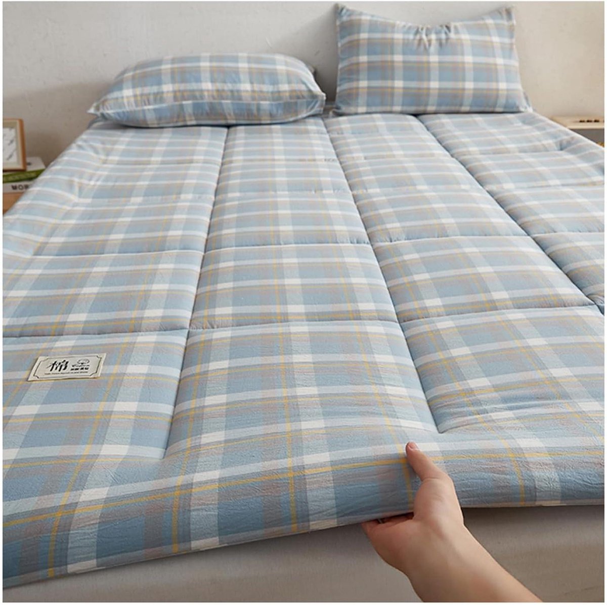 Japanse Futonmatras - Vloermatras Kamperen - Comfortabel Slapen - Zachte Ademende Stof - 90 x 200 cm - Niet gespecificeerd