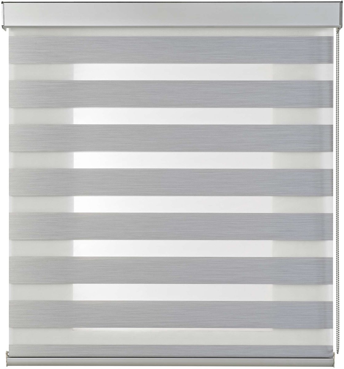 Storesdeco Duo rolgrodijn met hoogwaardige aluminium afwerkingen, Grijs 140x250cm Grey