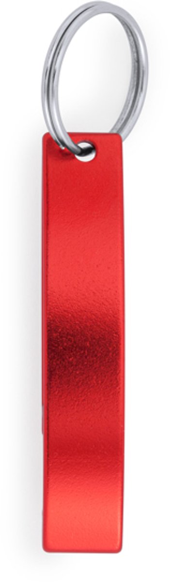50 pack Sleutelhanger opener van aluminium Rood