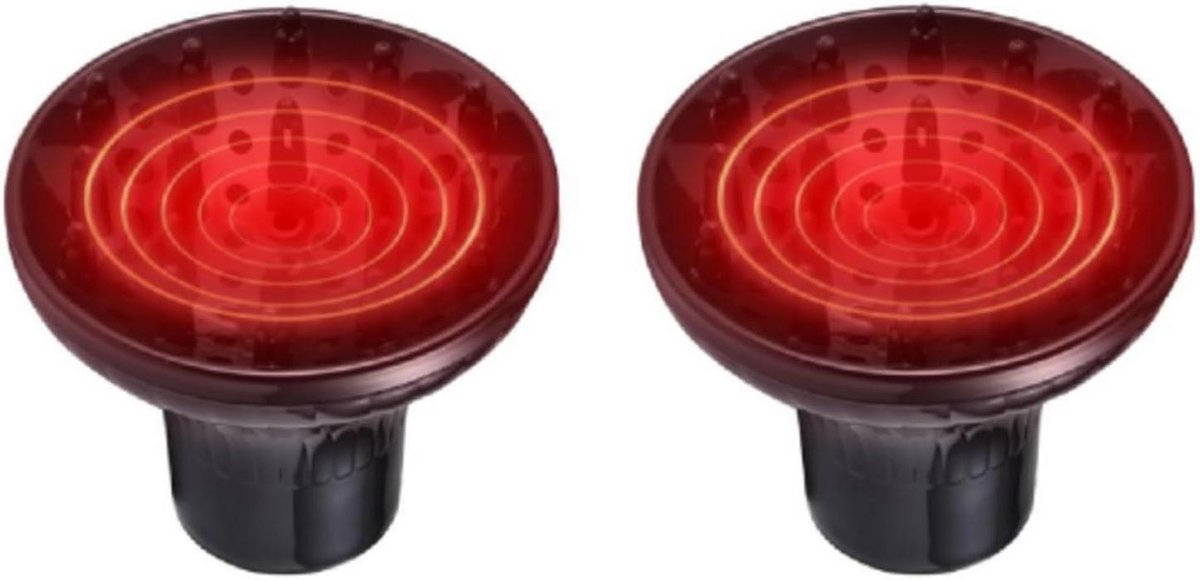 Haardroger Diffuser - Krulversterker Opzetstuk - Krullen Stylen - Hittebestendig Rubber - ca. 14 x 15.5 cm - Zwart