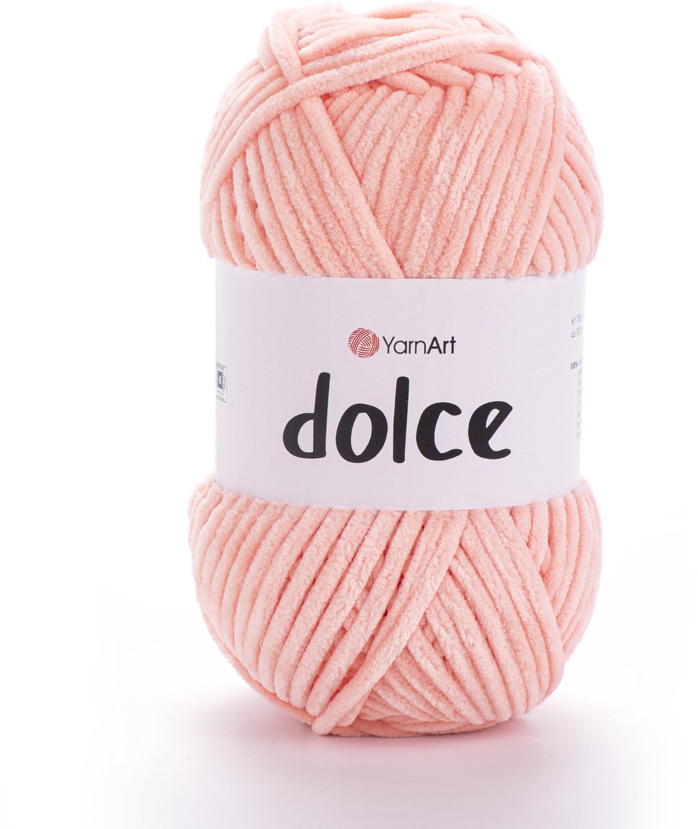 YarnArt Dolce Chenillegaren - 100% Micropolyester - voor Amigurumi Haken en Breien - 100g / 120m - Kleur 764