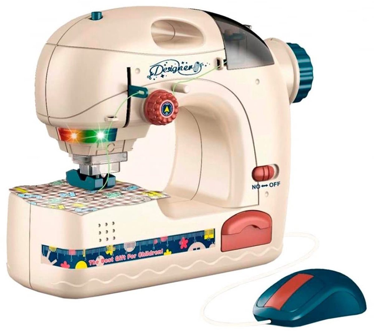 SnelShoppen - Elektrische Naaimachine, Compact en Krachtig, 18 x 16 x 7 cm, Meerkleurig, Perfect voor Creatieve Projecten en Hobby's