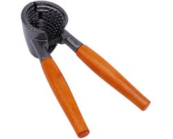 SnelShoppen - Zware notenkraker Pecan walnoot tang opener gereedschap met houten handvat voor keuken, feesten, tuin en camping, ideaal voor notenliefh