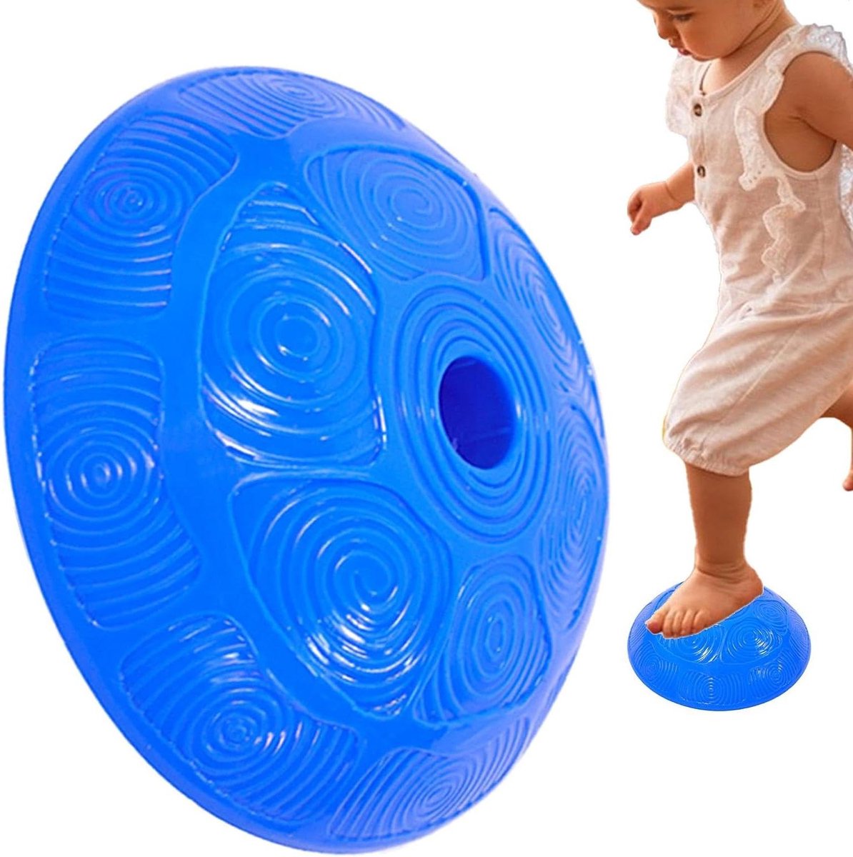 Balansstenen Kinderen - Oefenstenen Klimparcours - Motoriek Trainen - Antislip Ontwerp - 20 cm - Blauw