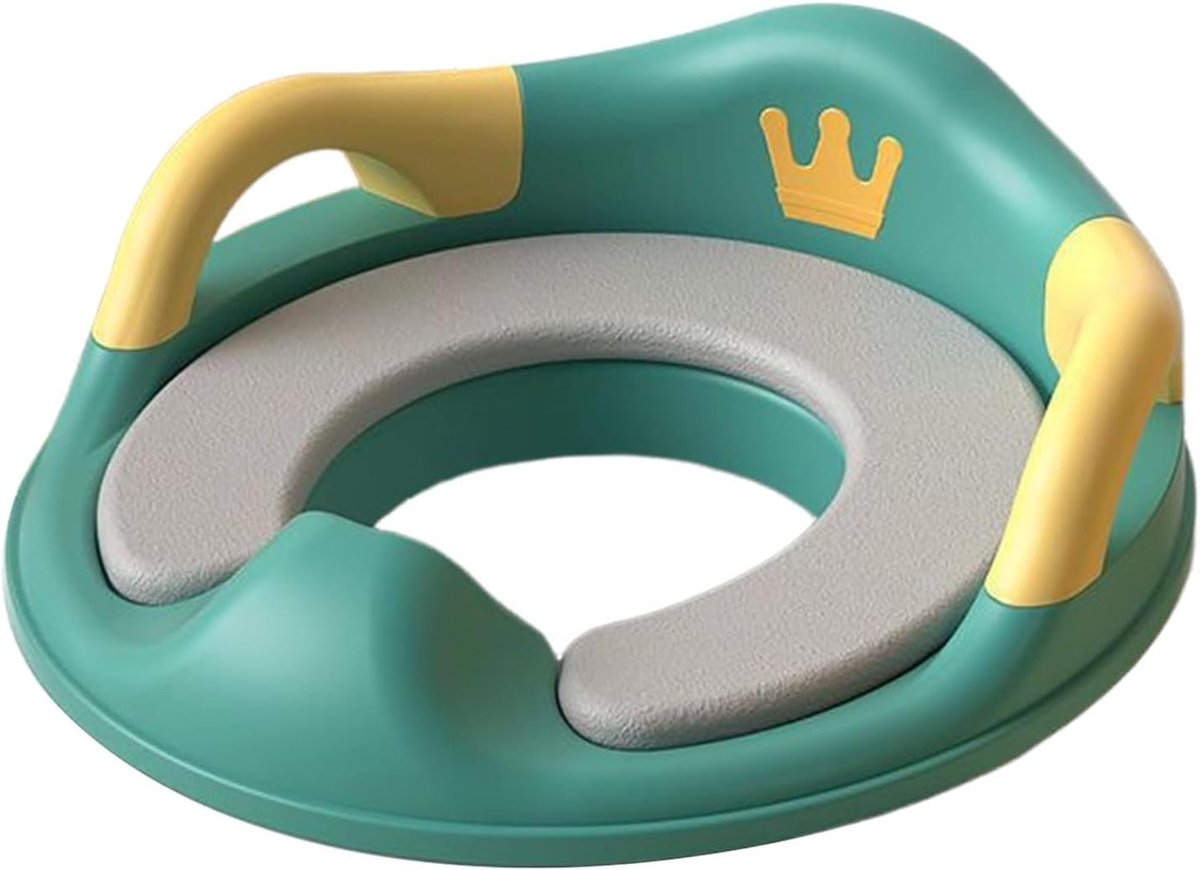 Potty Trainer - Toilet Stoel - Kinderen Zindelijk Maken - Met Handgrepen - 37 x 34 x 10 cm - Groen