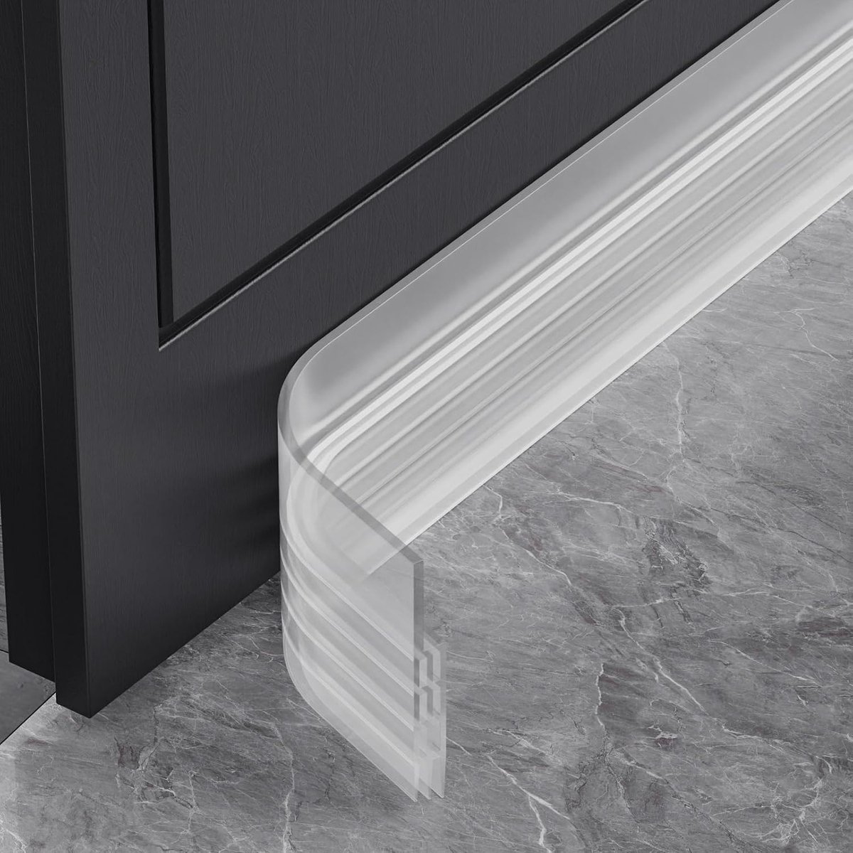 SnelShoppen - Deurtrekker voor Deuren, 1-Pack Zelfklevende Deuronderstrip, Geluiddichte Deurkits, Weerbestendig en Energiebesparend, 5cm x 200cm Wit