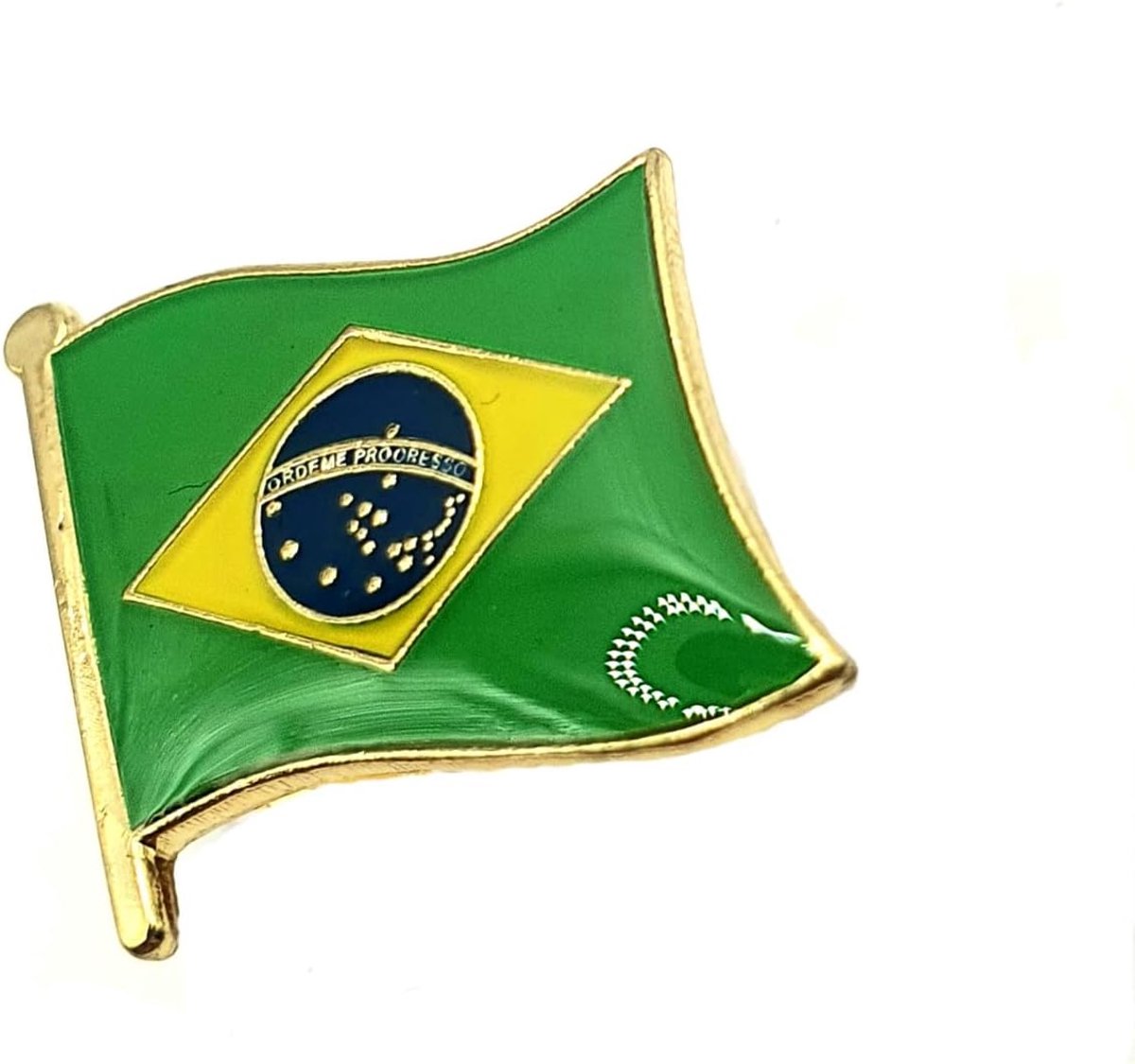 Braziliaans Zuid-Amerika Metalen Landenvlag Speld Badge