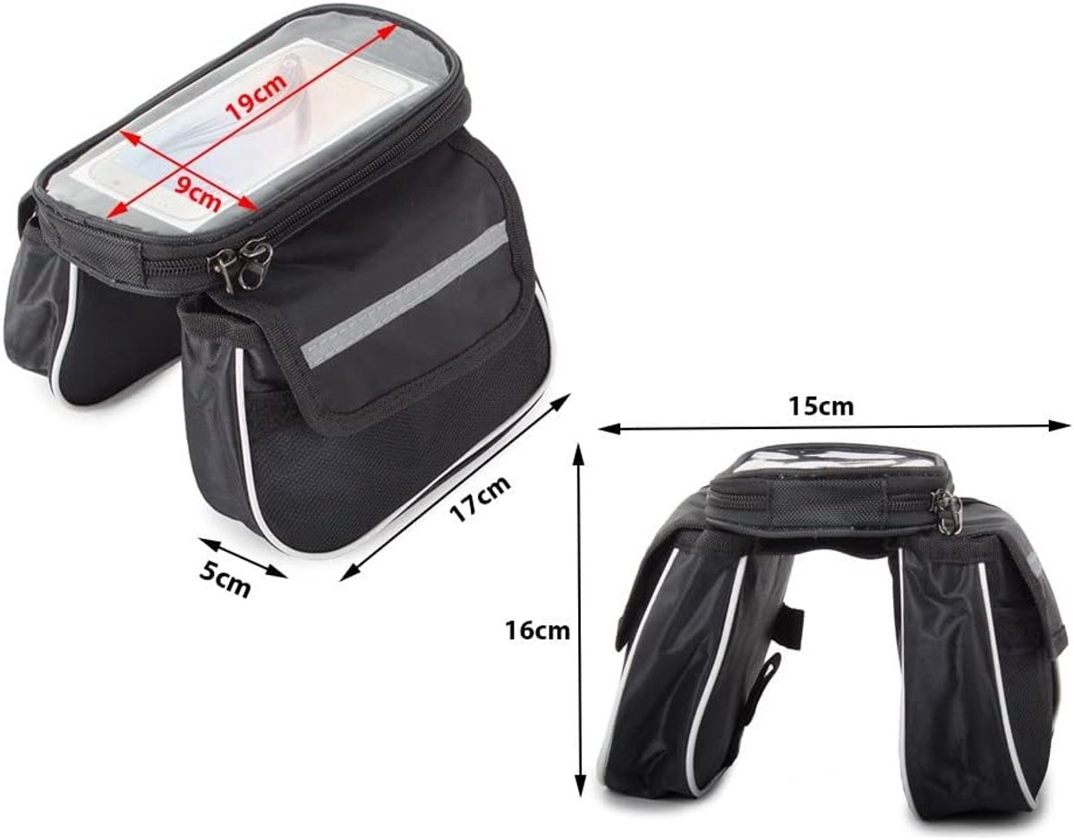 Fietstas dubbele tas - Antivibratie/waterdicht - Universeel - Perfect voor onderweg - ShopVlot