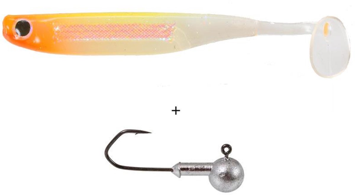 LFT Thriller Shads 11,5cm. 3+1pcs. - Holographic Yellow
