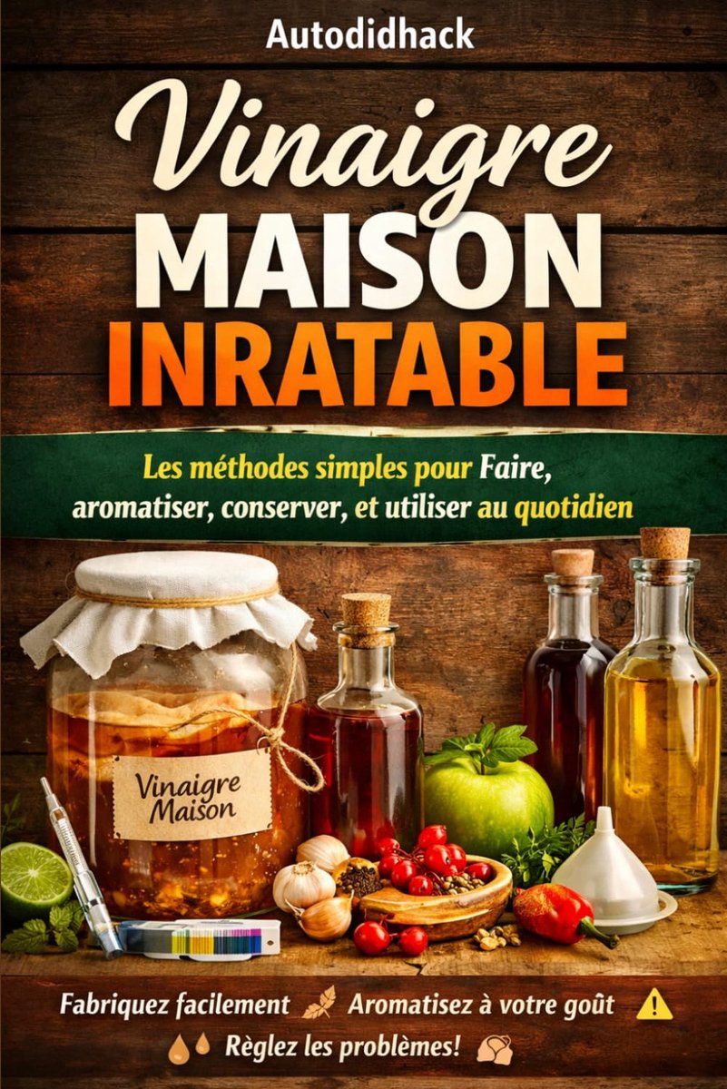 Vinaigre - eenvoudige methoden voor maken en aromatiseren - conserveren en dagelijks gebruik - ideaal voor thuisgebruik - ShopVlot