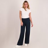 Je m'appelle Travelstof Dames Broek Wide leg fit Met stretch - Blauw - Maat M