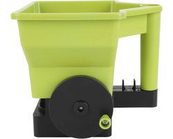 Handstrooier - Meststof Strooier - Planten Verzorgen - Handkruk Mechanisme - 24 x 24 x 23 cm - Zwart
