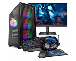 Zonbird Viper Complete Game PC Set - Ryzen 5 5500GT - 8GB - 240GB SSD - Gamingmonitor - Toetsenbord - Muis - Headset - Windows 11 Pro