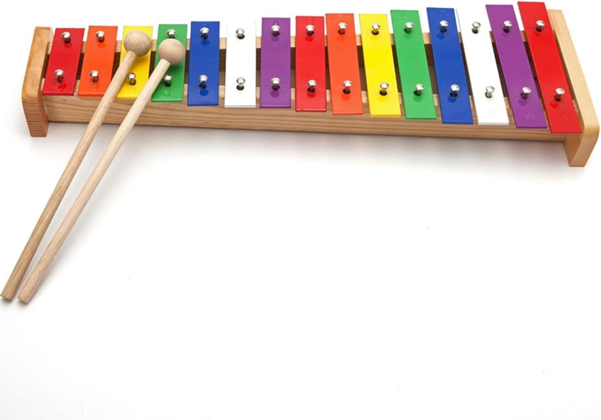 Kleurrijke Xylofoon - Kinder Piano Handklopper - Muziek Leren Spelen - 15 Regenboog Tonen