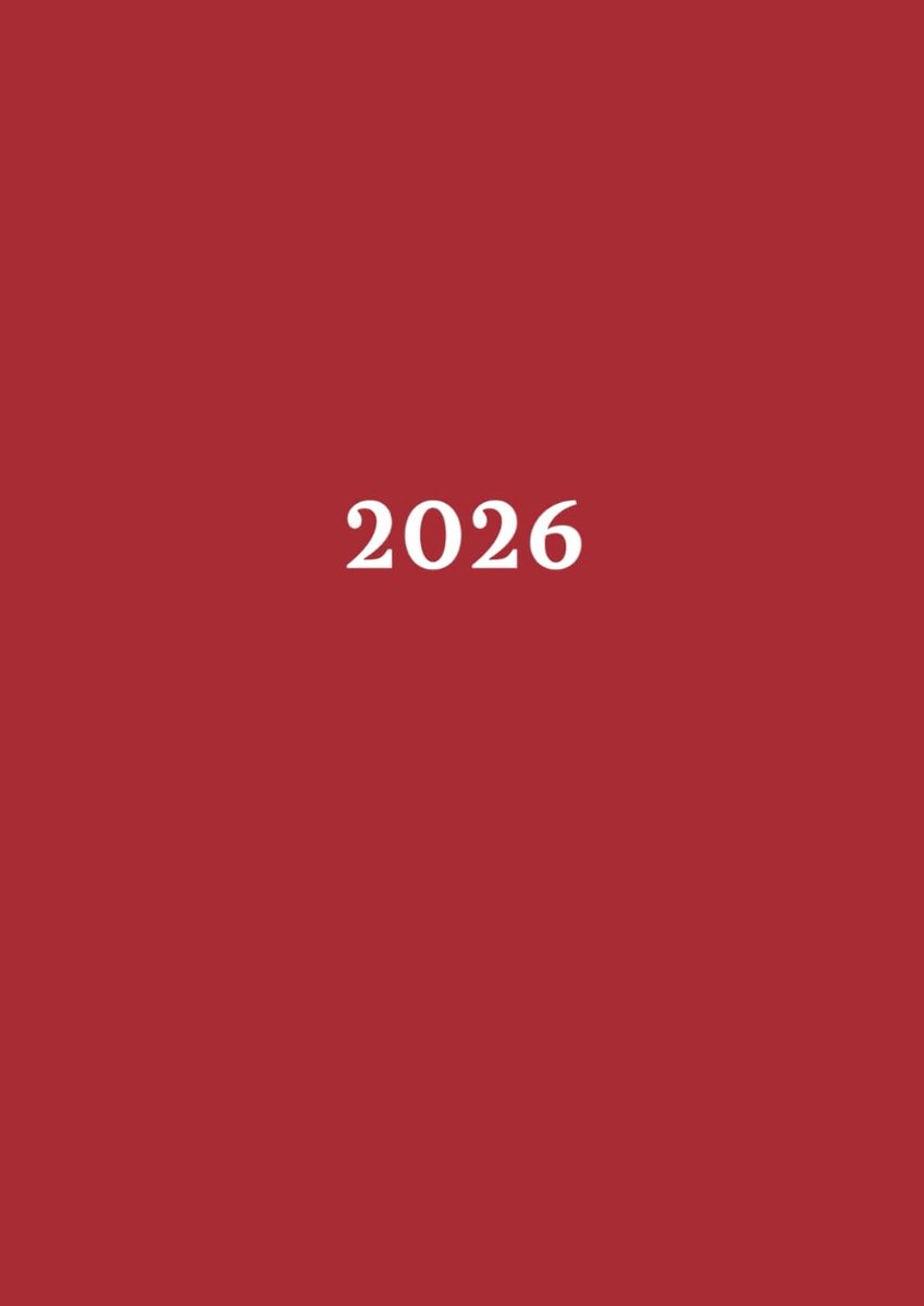 SnelShoppen - Agenda 2026 - Settimanale Planner A4 - 1 Week Op 2 Pagina's - 12 Maanden - Rood - Perfect Voor Planning En Appointementen