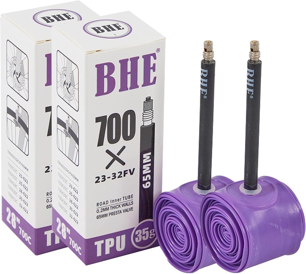 Fiets binnenband 700Cx23-32C - 65mm TPU - Lichtgewicht en duurzaam - Verhoog snelheid en prestaties - ShopVlot