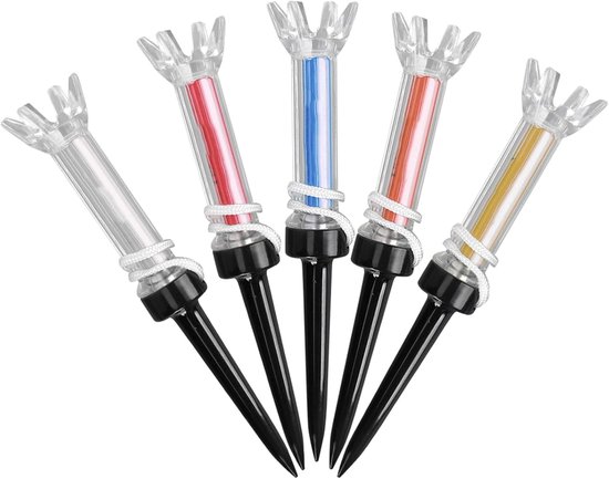 Tees Meerkleurig, Golf Tees Duurzaam kunststof Magnetisch — afbeelding 5