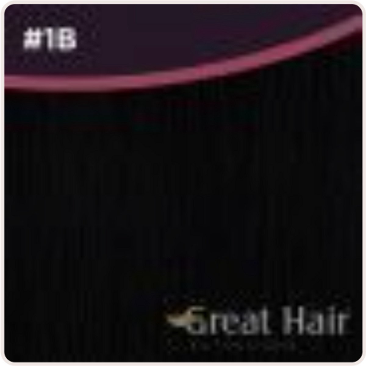 GreatHairExtensions Keratine Extensions 50 cm – Kleur 1B Natuurlijk Zwart – 25 Stuks