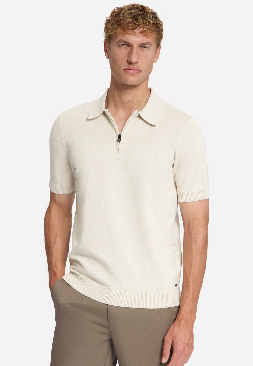 Fijngebreide Zip Polo