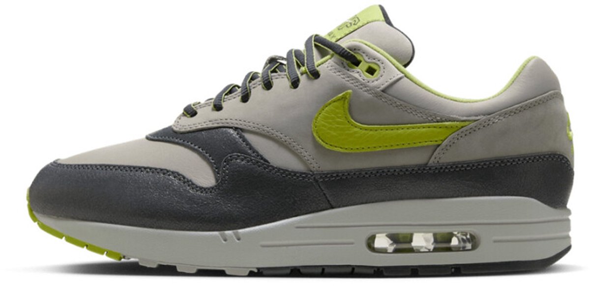 Nike x HUF Air Max 1 ” Pear” Antraciet