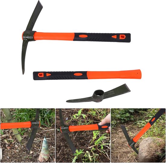 Hand Pickaxe - Kleine Pikhouweel - Grond Bewerken - Hittebehandeld Staal - Compact Formaat - Niet gespecificeerd — afbeelding 4